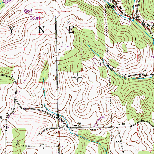 Topographic Map of Township of Wayne, PA