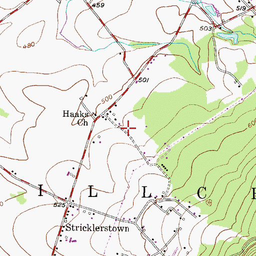 Topographic Map of Township of Millcreek, PA