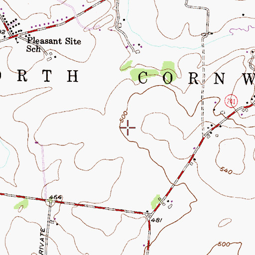 Topographic Map of Township of North Cornwall, PA
