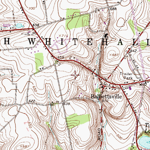Topographic Map of Township of North Whitehall, PA