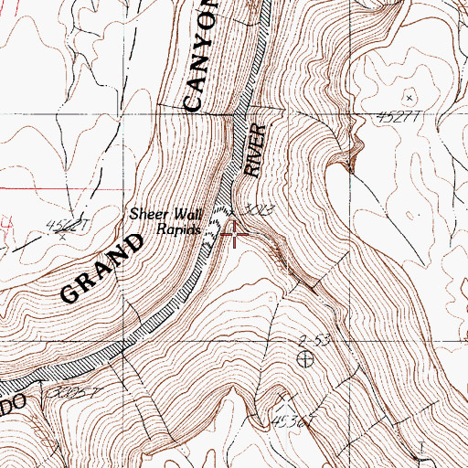 Topographic Map of Tanner Wash, AZ