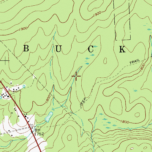 Topographic Map of Township of Buck, PA