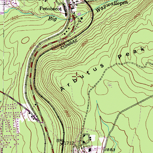 Topographic Map of Township of Fairview, PA