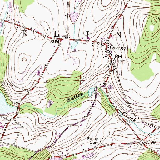 Topographic Map of Township of Franklin, PA