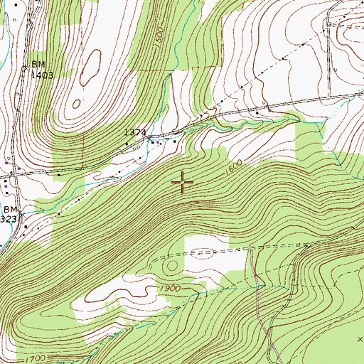 Topographic Map of Township of Jackson, PA