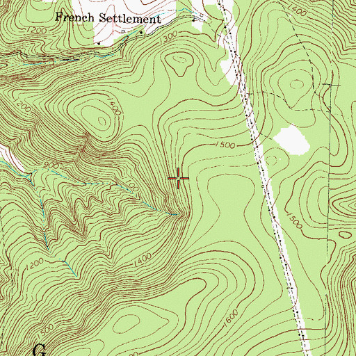 Topographic Map of Township of Armstrong, PA