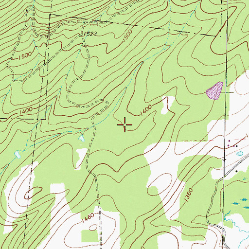Topographic Map of Township of Cascade, PA