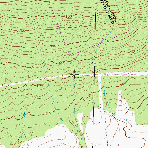 Topographic Map of Township of Clinton, PA