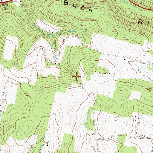 Topographic Map of Township of Franklin, PA