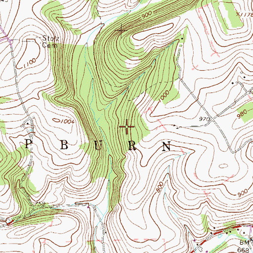 Topographic Map of Township of Hepburn, PA