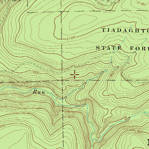 Topographic Map of Township of McNett, PA