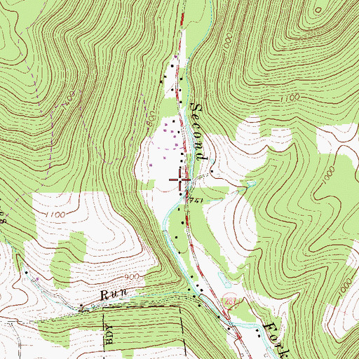 Topographic Map of Township of Mifflin, PA