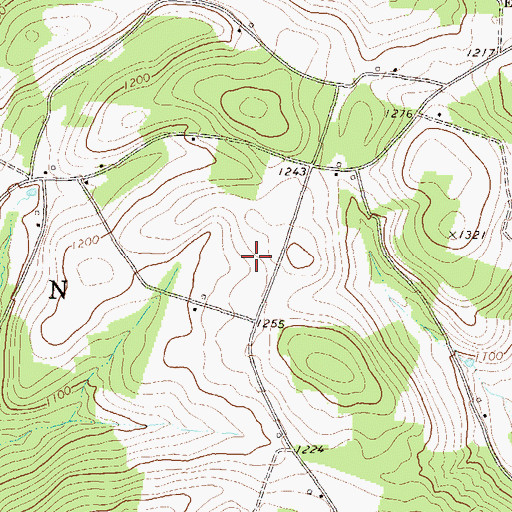 Topographic Map of Township of Penn, PA