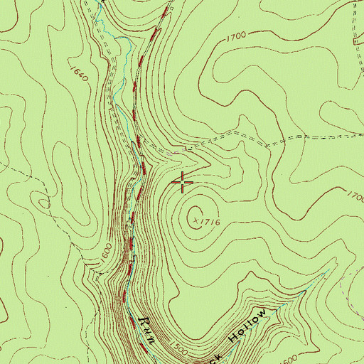 Topographic Map of Township of Pine, PA