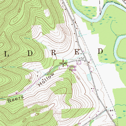 Topographic Map of Township of Eldred, PA