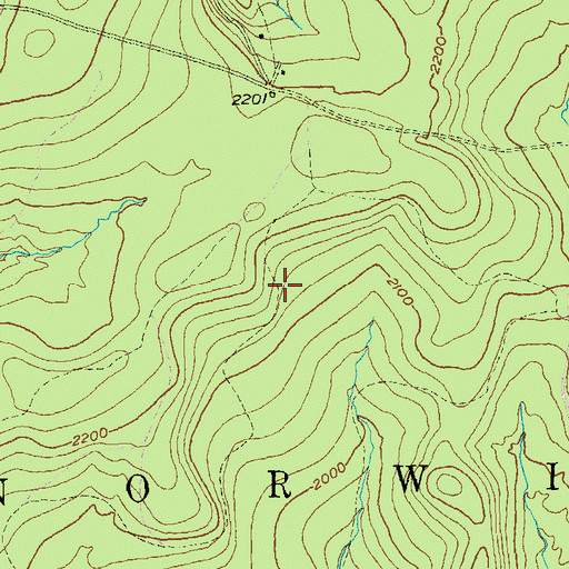 Topographic Map of Township of Norwich, PA