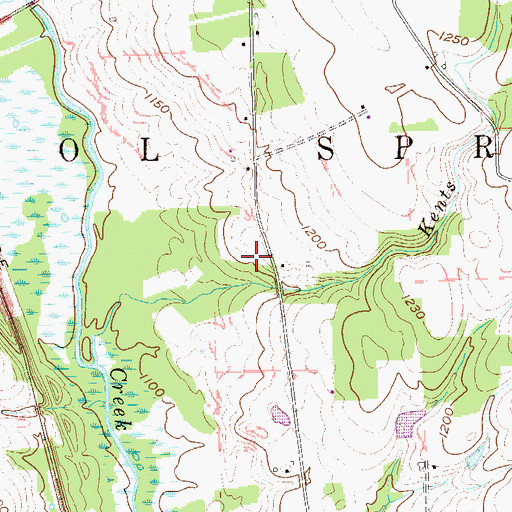 Topographic Map of Township of Coolspring, PA