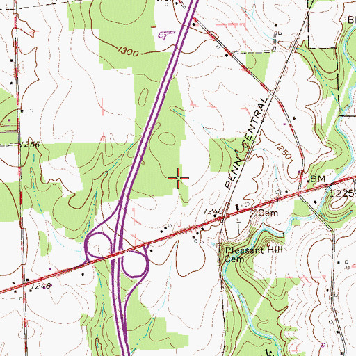 Topographic Map of Township of Jackson, PA