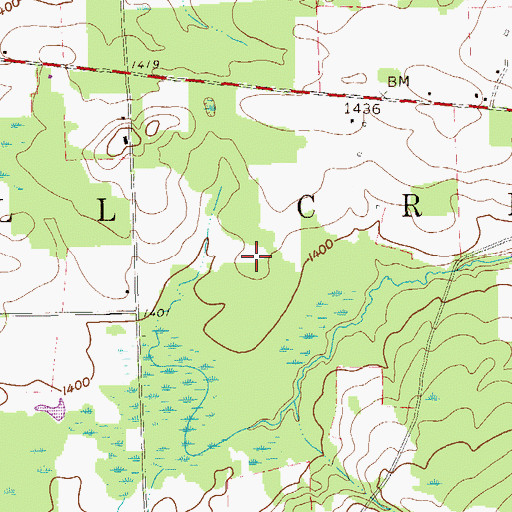 Topographic Map of Township of Mill Creek, PA
