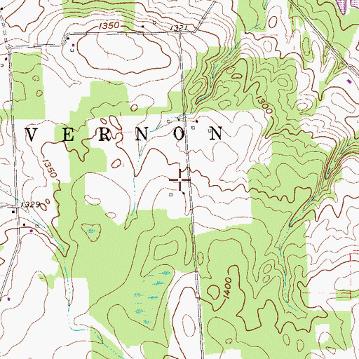 Topographic Map of Township of New Vernon, PA