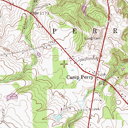 Topographic Map of Township of Perry, PA