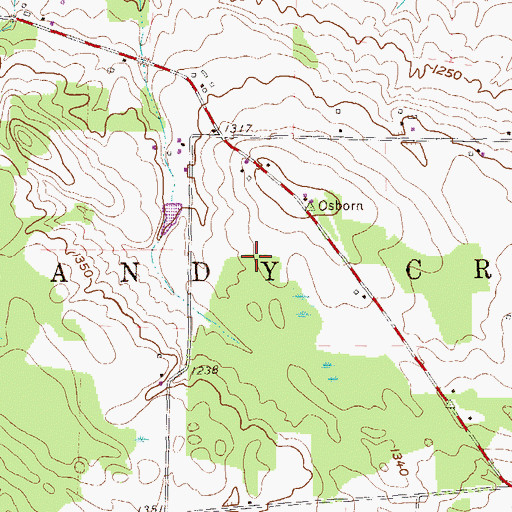 Topographic Map of Township of Sandy Creek, PA