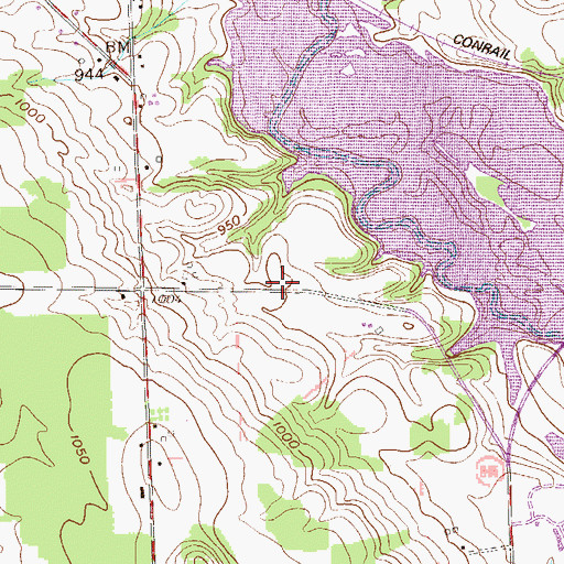 Topographic Map of Township of South Pymatuning, PA