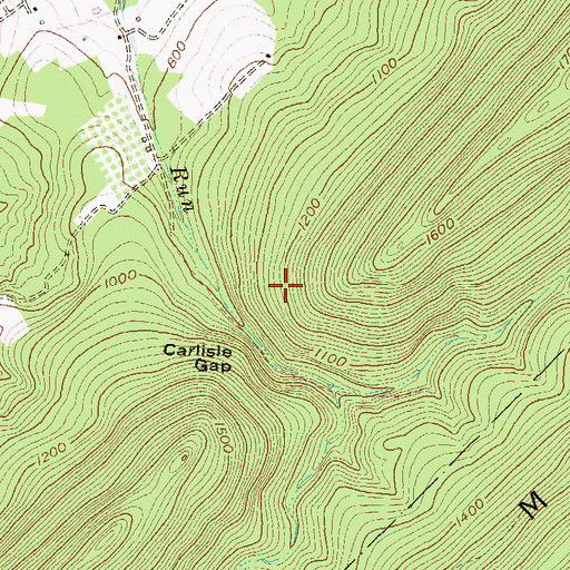 Topographic Map of Township of Bratton, PA