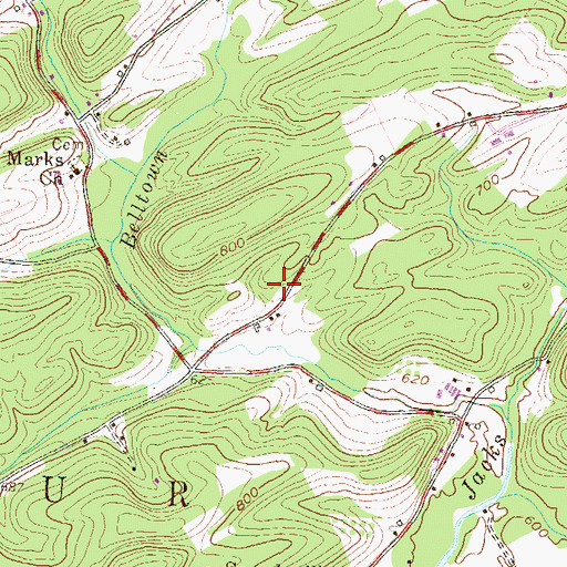 Topographic Map of Township of Decatur, PA