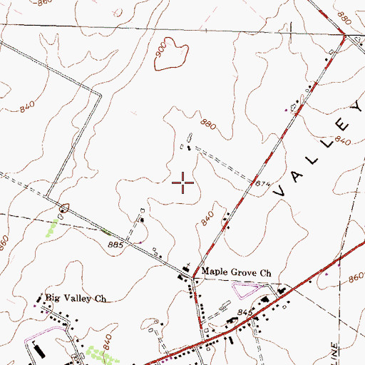 Topographic Map of Township of Union, PA