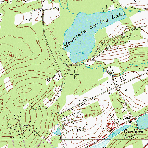 Topographic Map of Township of Jackson, PA