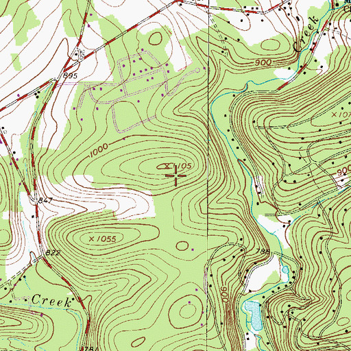 Topographic Map of Township of Polk, PA