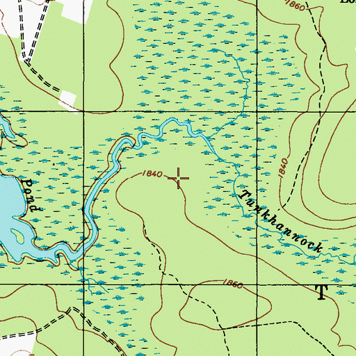 Topographic Map of Township of Tunkhannock, PA