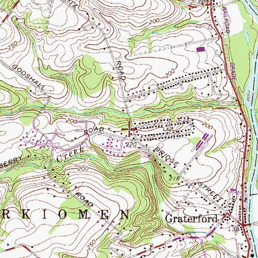 Topographic Map of Township of Perkiomen, PA