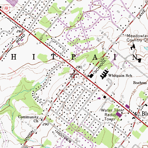 Topographic Map of Township of Whitpain, PA