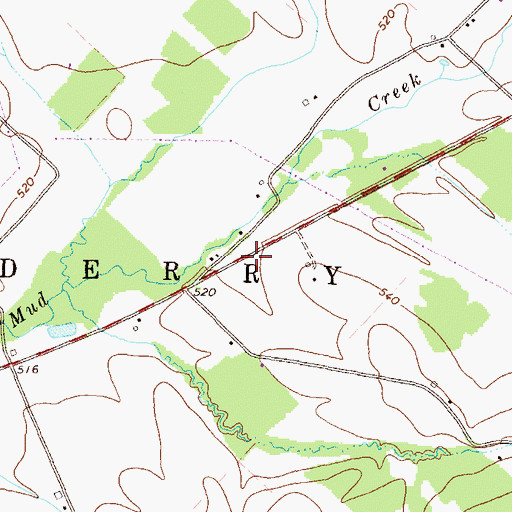 Topographic Map of Township of Derry, PA