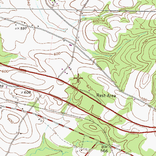 Topographic Map of Township of Liberty, PA