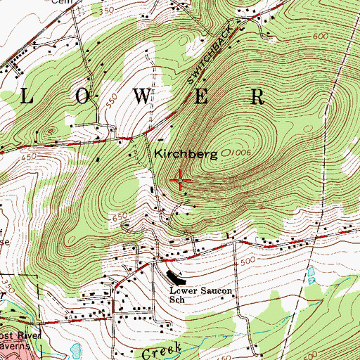 Topographic Map of Township of Lower Saucon, PA