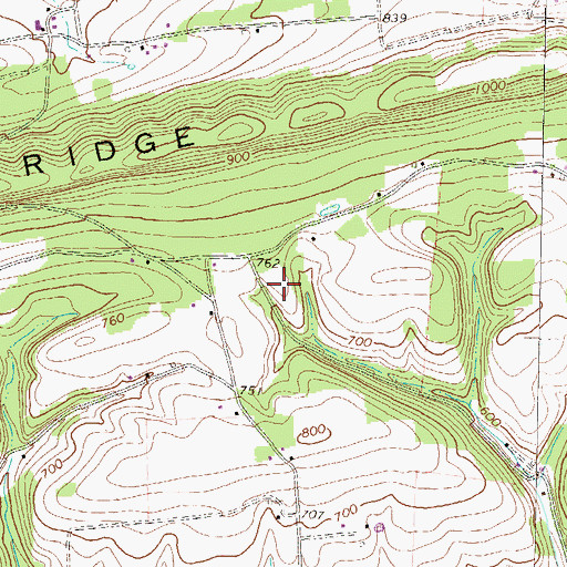 Topographic Map of Township of Jordan, PA