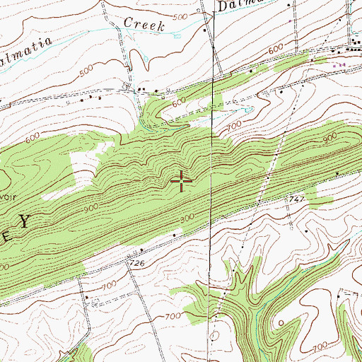 Topographic Map of Township of Lower Mahanoy, PA