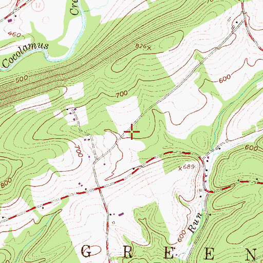 Topographic Map of Township of Greenwood, PA