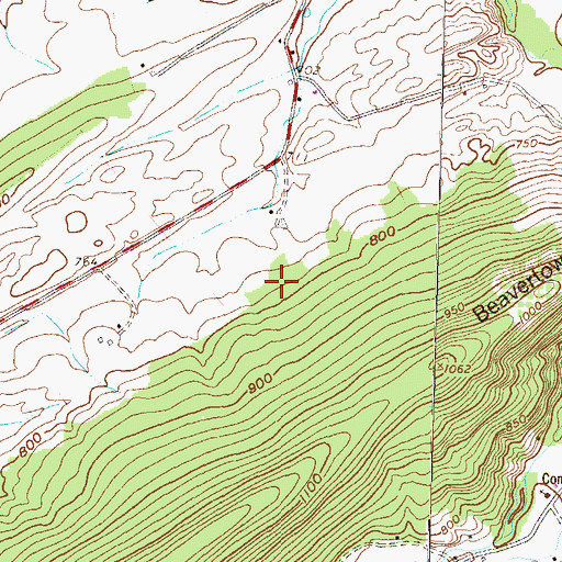 Topographic Map of Township of Jackson, PA