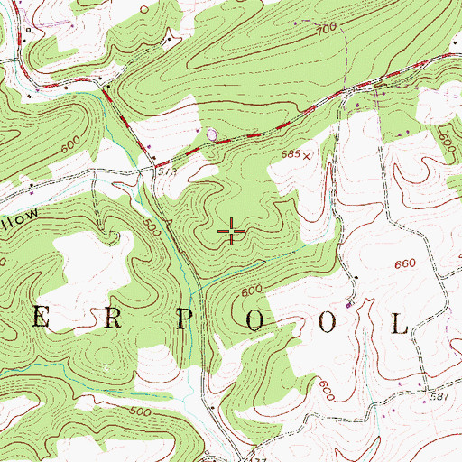 Topographic Map of Township of Liverpool, PA