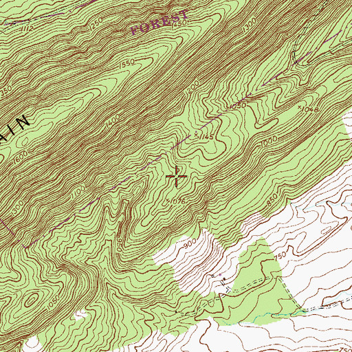 Topographic Map of Township of Northeast Madison, PA