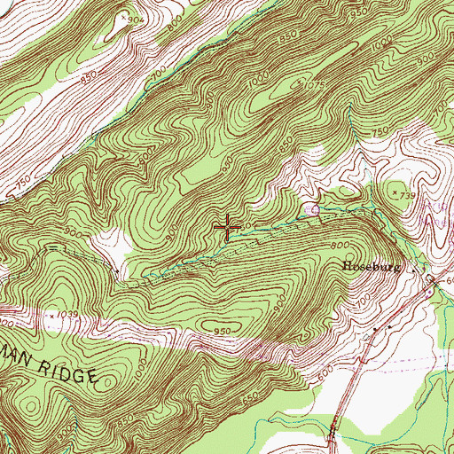 Topographic Map of Township of Saville, PA
