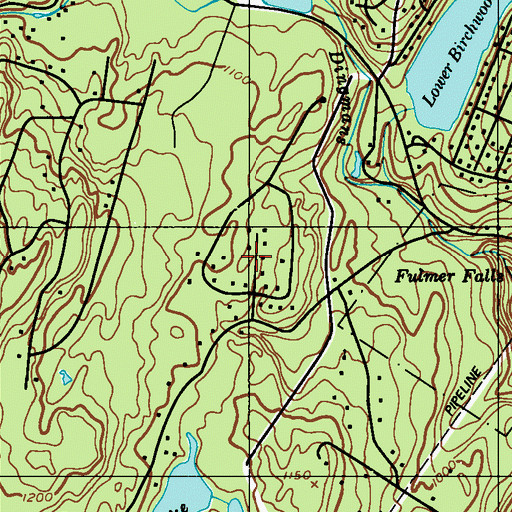 Topographic Map of Township of Delaware, PA