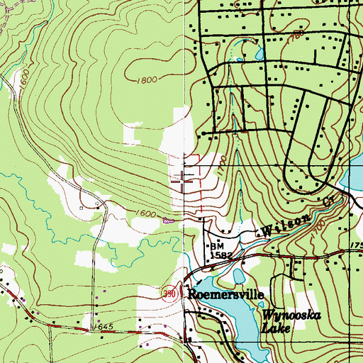Topographic Map of Township of Greene, PA