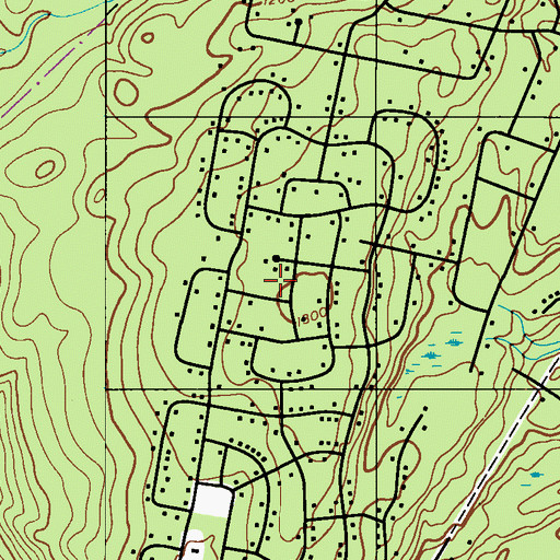 Topographic Map of Township of Lehman, PA
