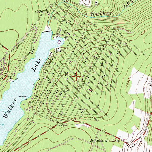Topographic Map of Township of Shohola, PA