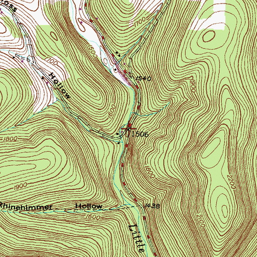 Topographic Map of Township of Abbott, PA